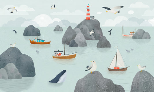 Seaside Stories Wandbild