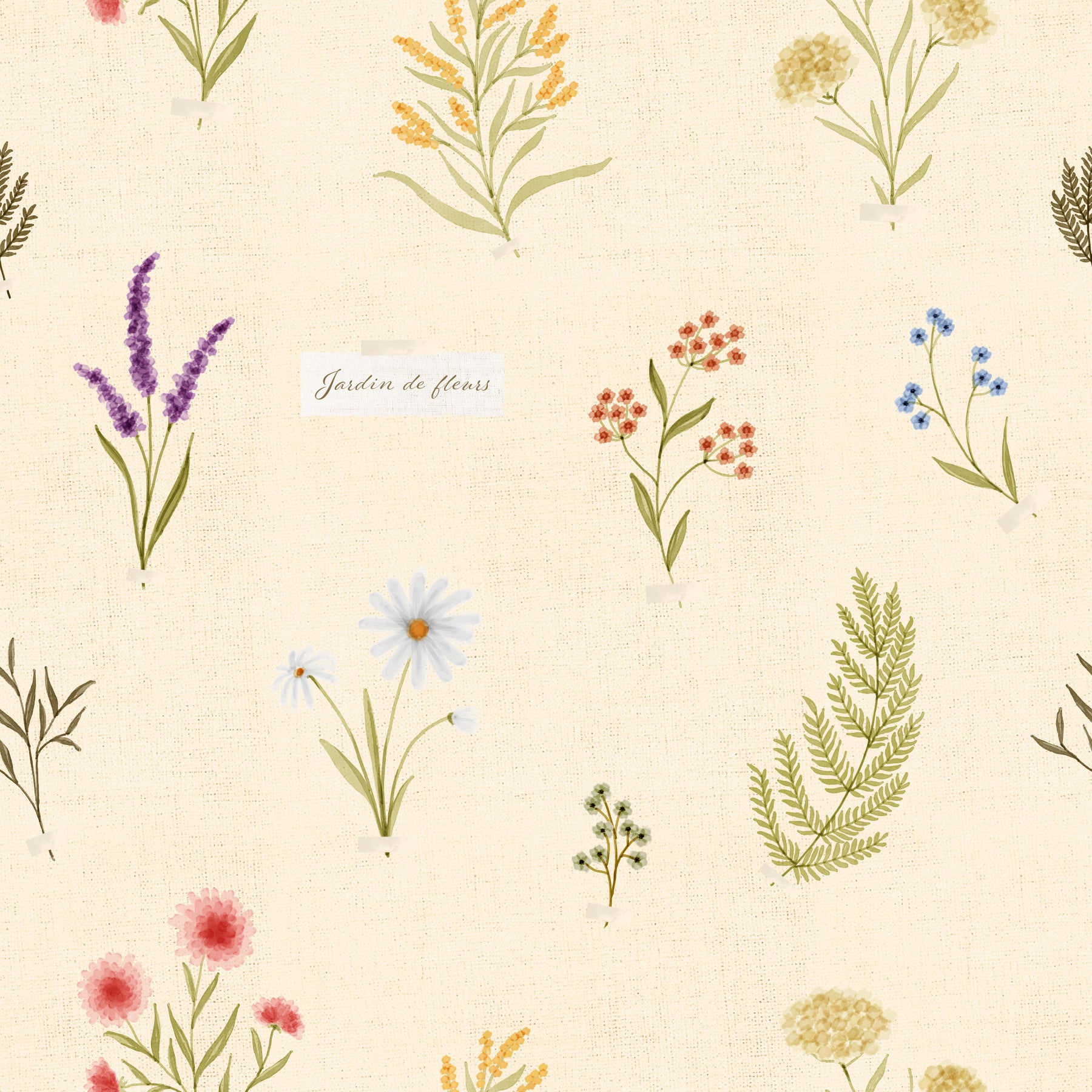 Carta da parati Collezione Fiori Selvatici Jardin des Fleurs