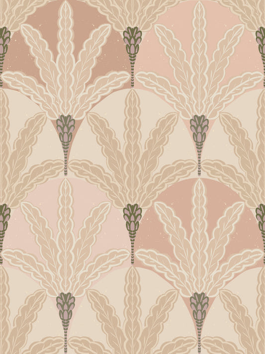 Blush Deco Laubtapete