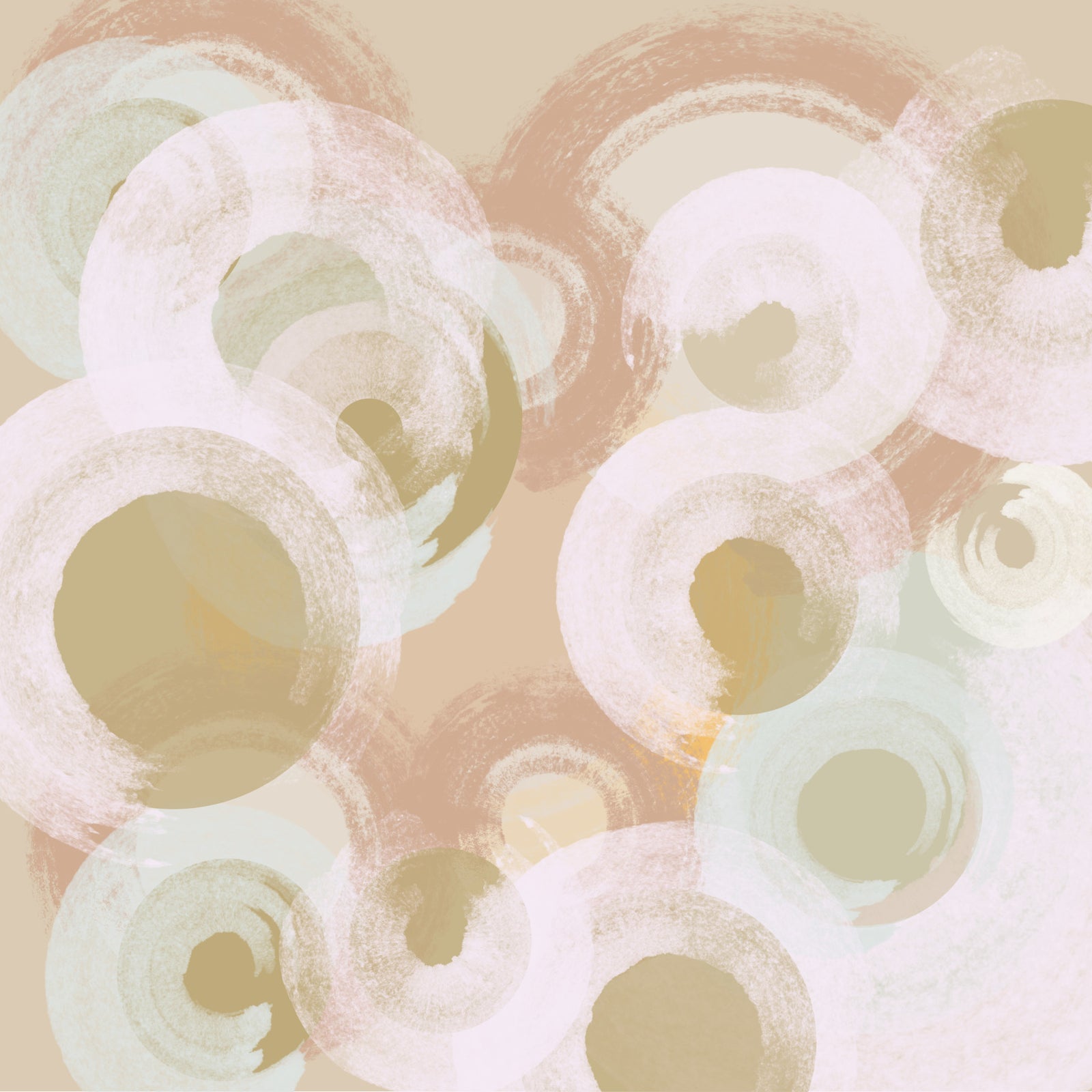Whisper Brush Ovals Muurdecoratie in your room