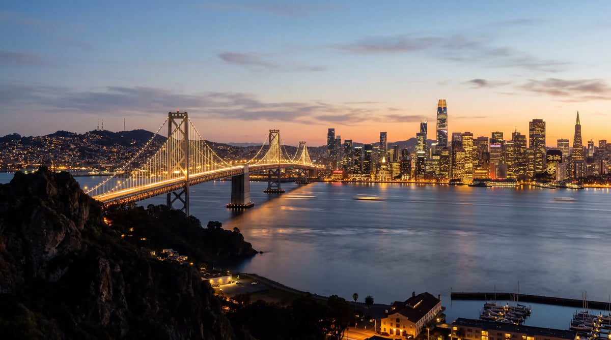 Tapet mural Bay Bridge Evening Majesty