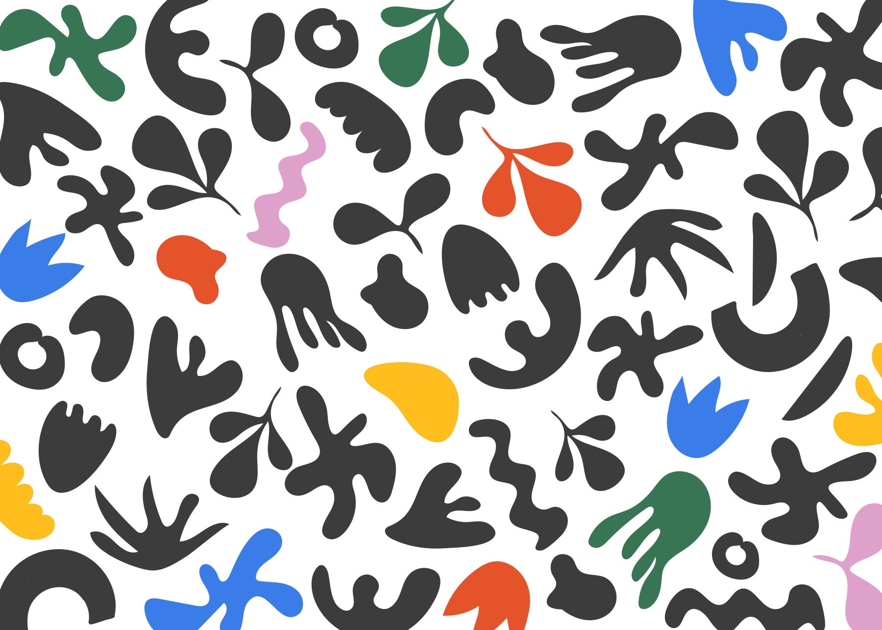 Papier peint mural formes abstraites dynamiques in your room — zoomed