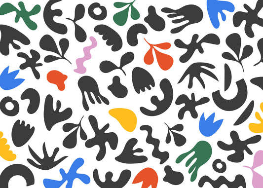 Papier peint mural formes abstraites dynamiques