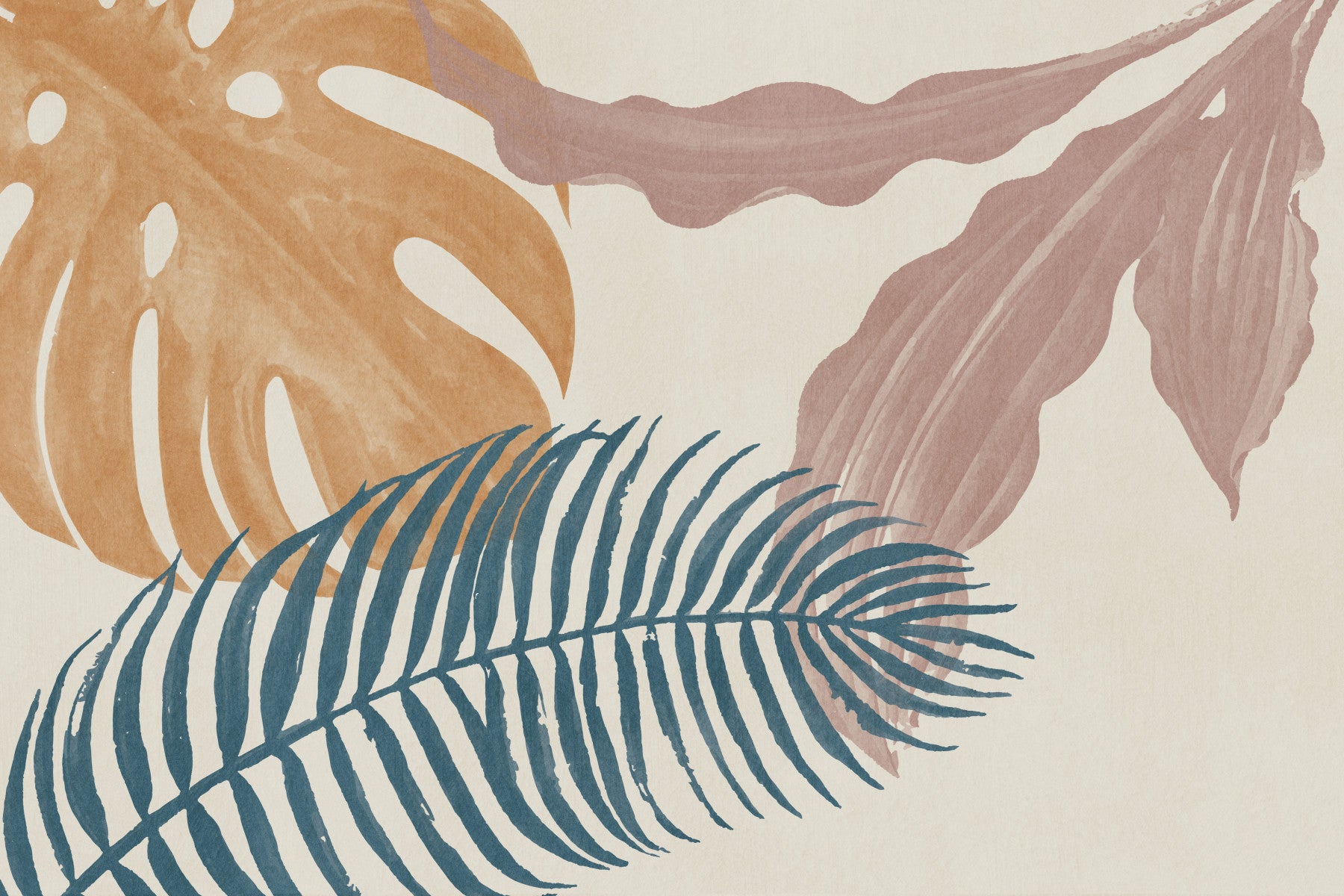 Subtle Botanical Flow Wall Mural