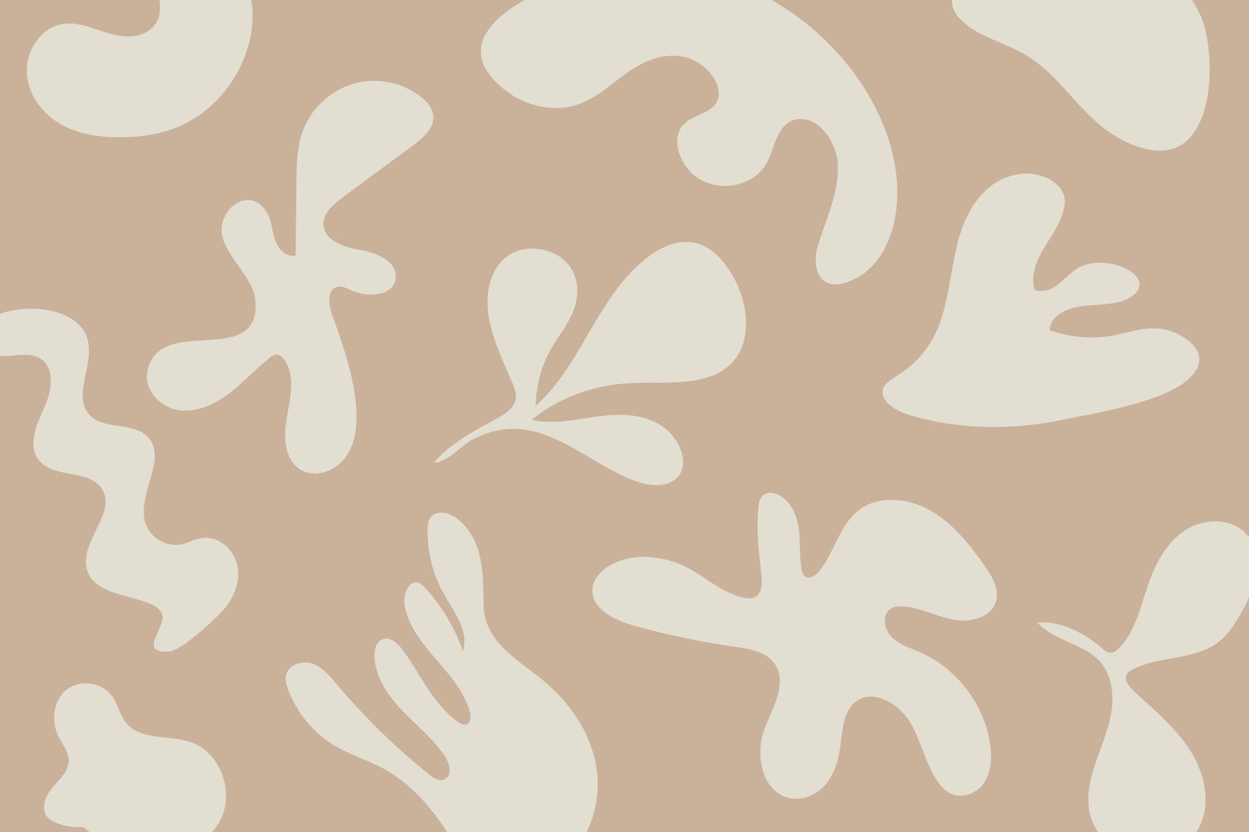 Murale da Parete Organic Flow Beige