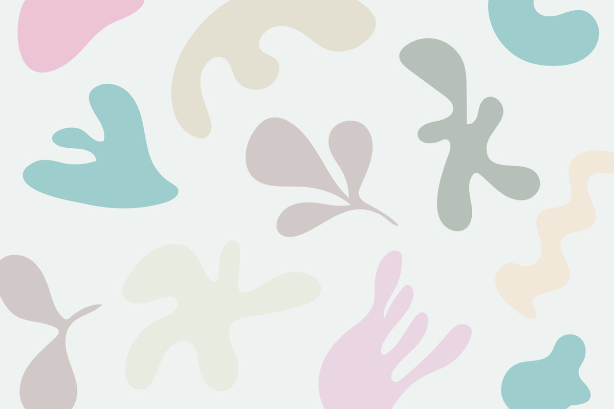 Murale da Parete con Morbide Forme Organiche in your room — zoomed