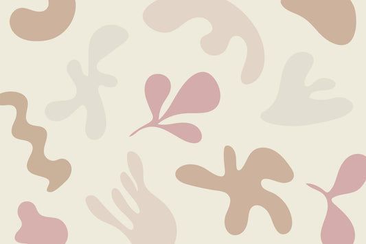Organic Flow in Muted Tones Wall Mural