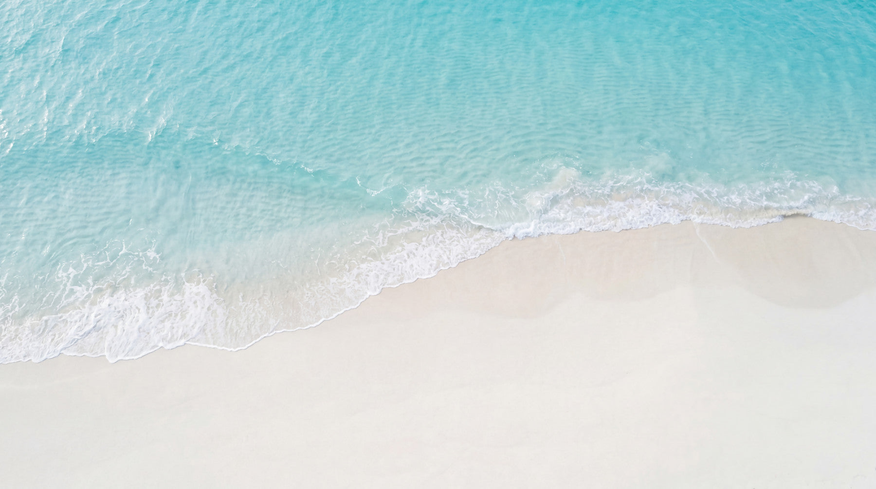 Coastal Serenity: Turquoise Waters & White Sand Wall Mural