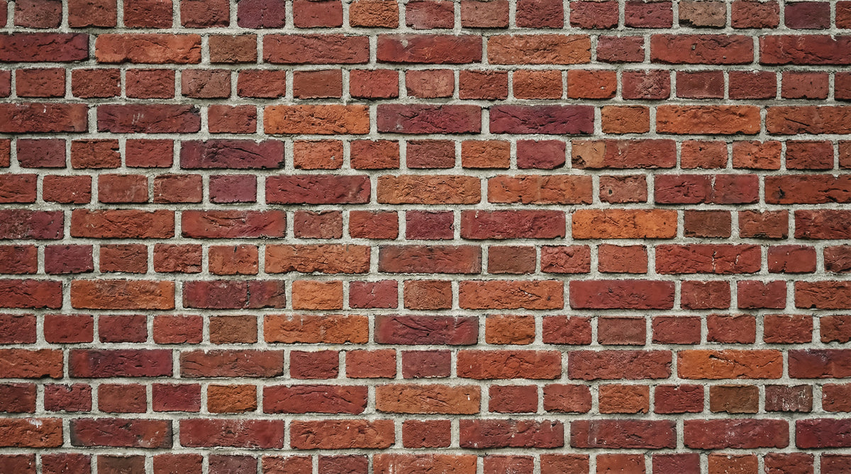 Murale da parete in mattoni rossi rustici in your room — zoomed