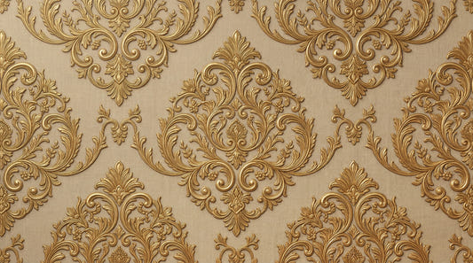 Gilded Grandeur Mønster Veggmaleri