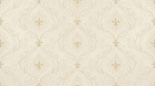 Regal Scrollwork Elegance Veggmaleri