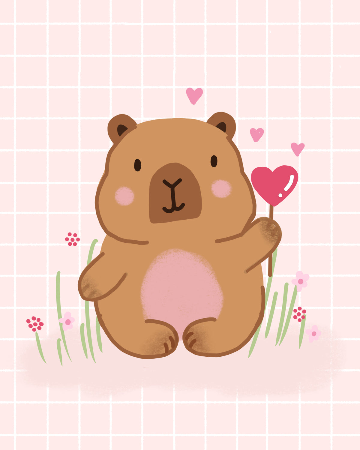 カピバラの恋 壁画