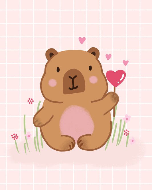 カピバラの恋 壁画