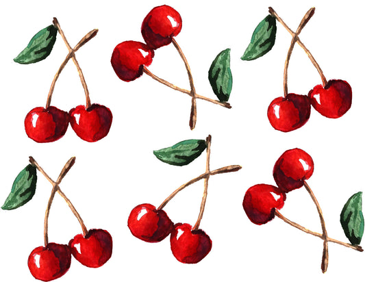 Watercolor Cherries Wallpaper⁠