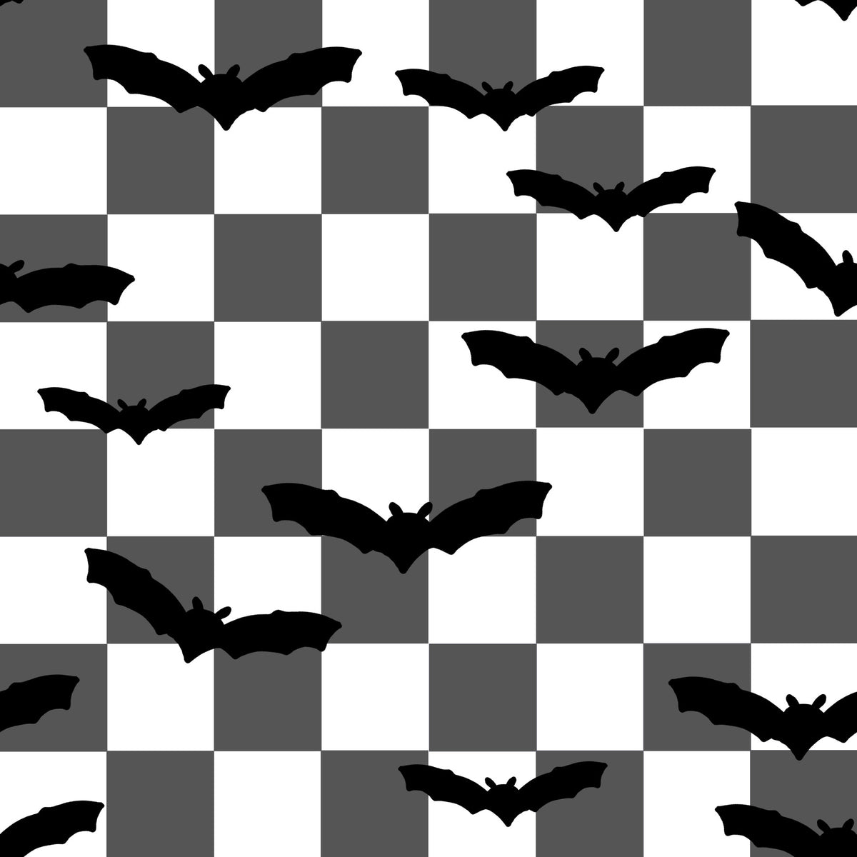 Tapeta Monochromatyczne Nietoperze w Szachownicę in your room