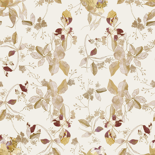 Papel de Parede Navy Heritage Floral Trail