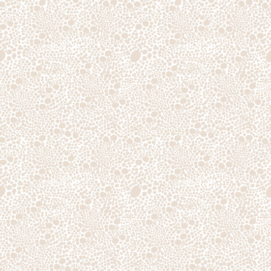 Papier peint motif abstrait poussière de galets beige clair