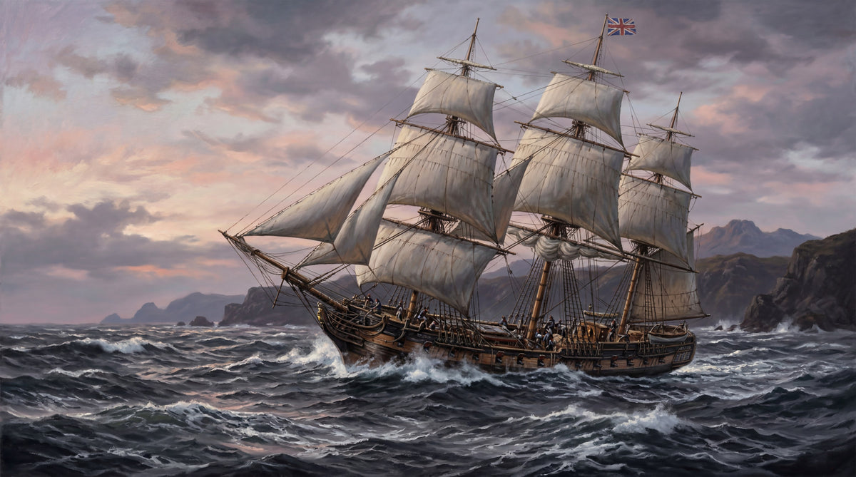 Majestät des Ozeans: Ein großes Segelschiff-Wandbild in your room
