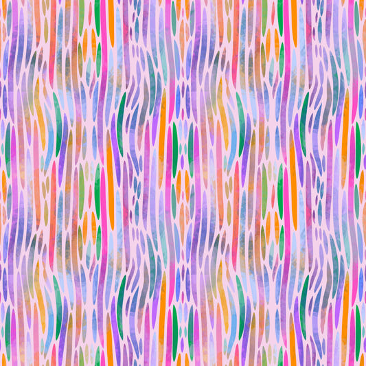 Multifarvet regnbue Chromatic Flow mønstret tapet