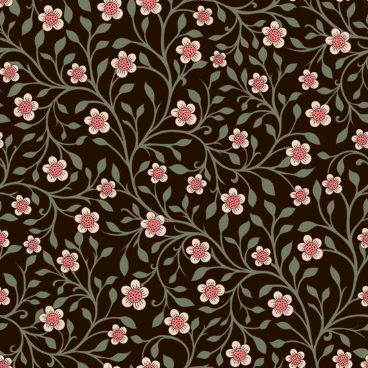 Carta da parati Dark Botanical Charm