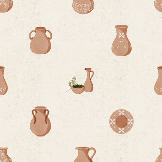 Papier peint Toscane Poterie sur toile
