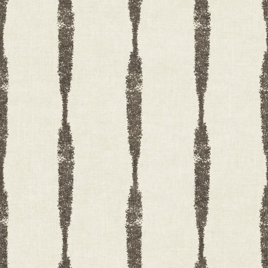 Muted Green Textured Distressed Stripes on Creamy White Wallpaper⁠