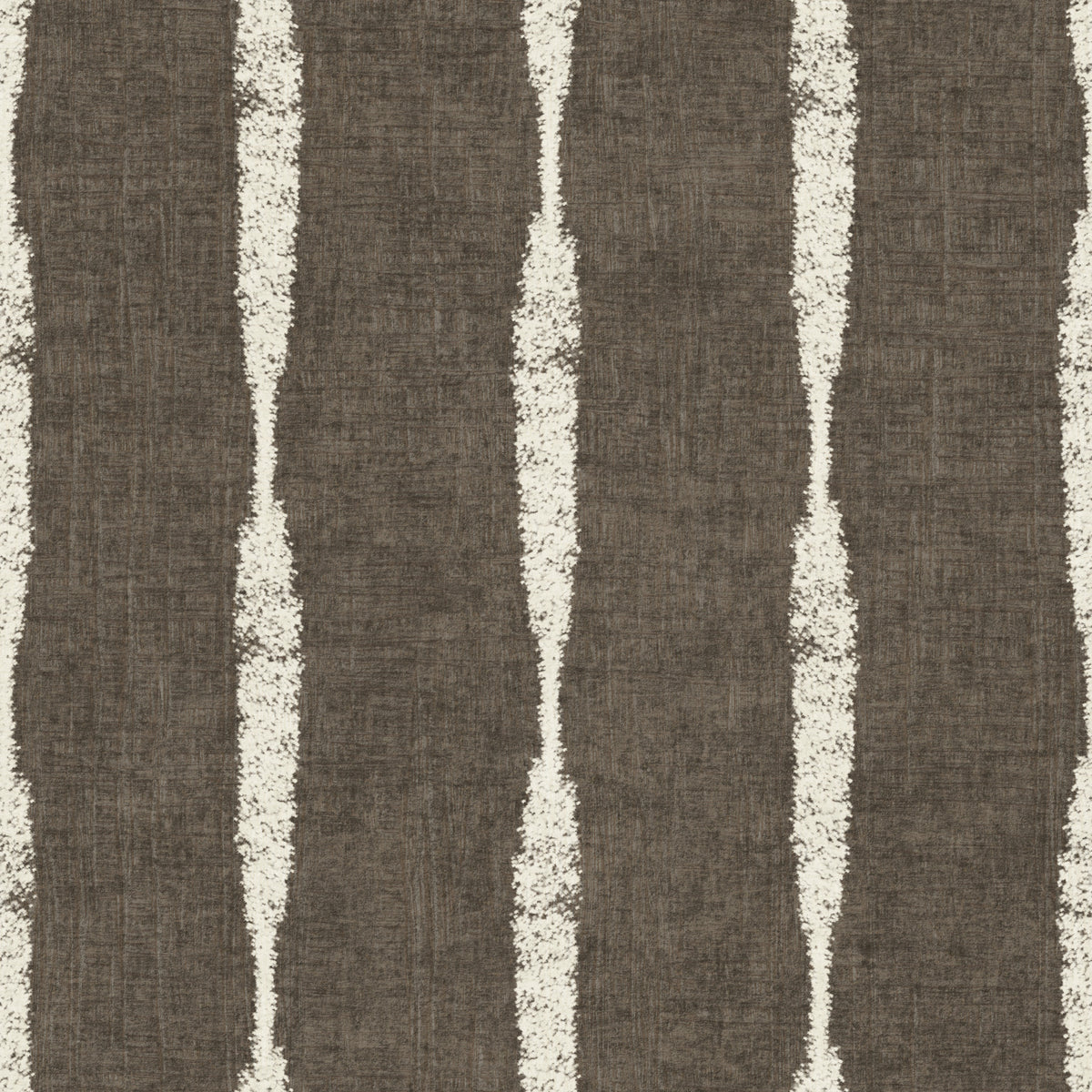 Cream Textured Distressed Stripes on Muted Brown Wallpaper⁠ in your room