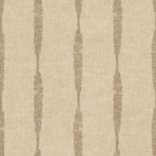 Papier peint rayures texturées kaki usées sur beige chaud