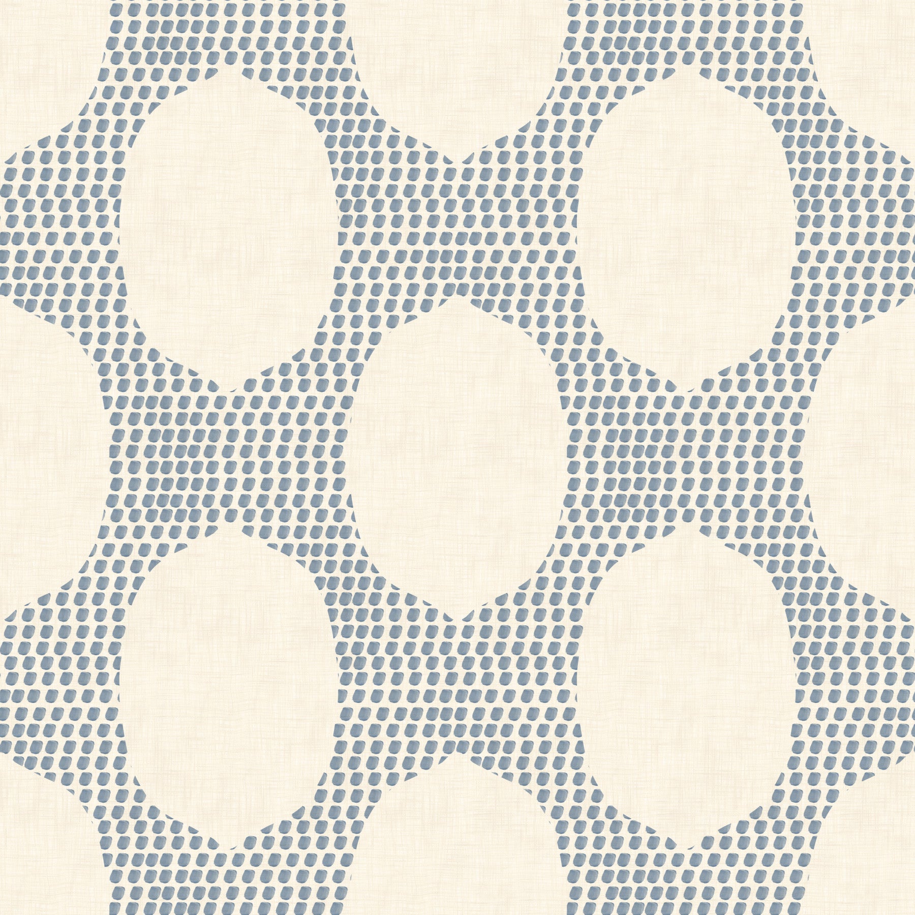 Strandiger Boho Schieferblauer Mosaik-Tapete