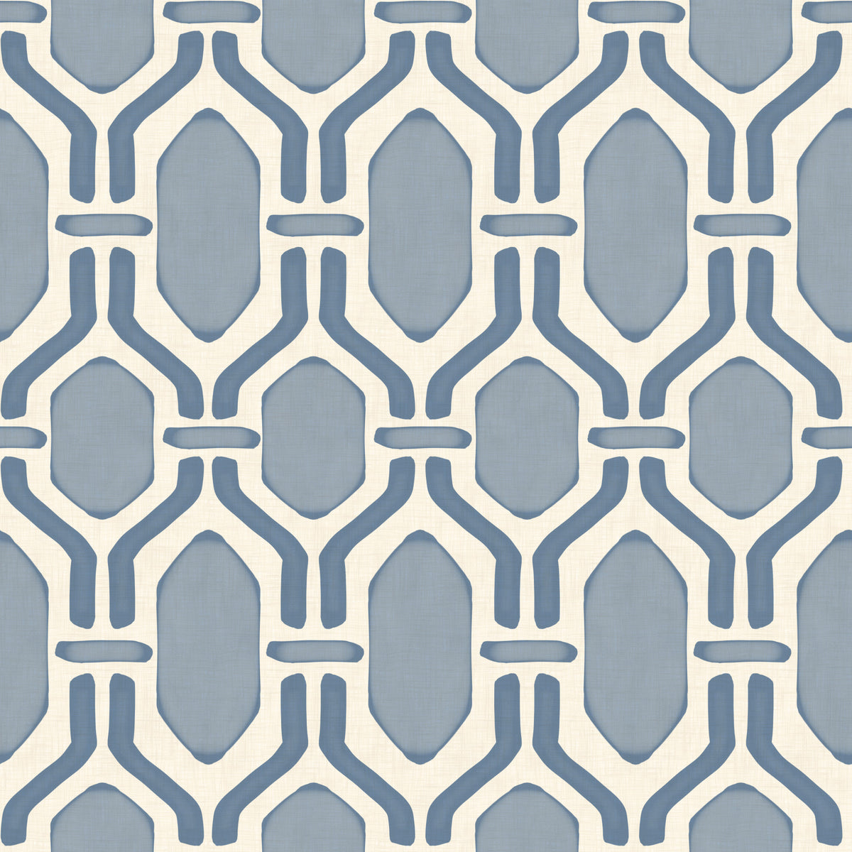 Art Deco Trellis Slate Blue Wallpaper⁠ in your room