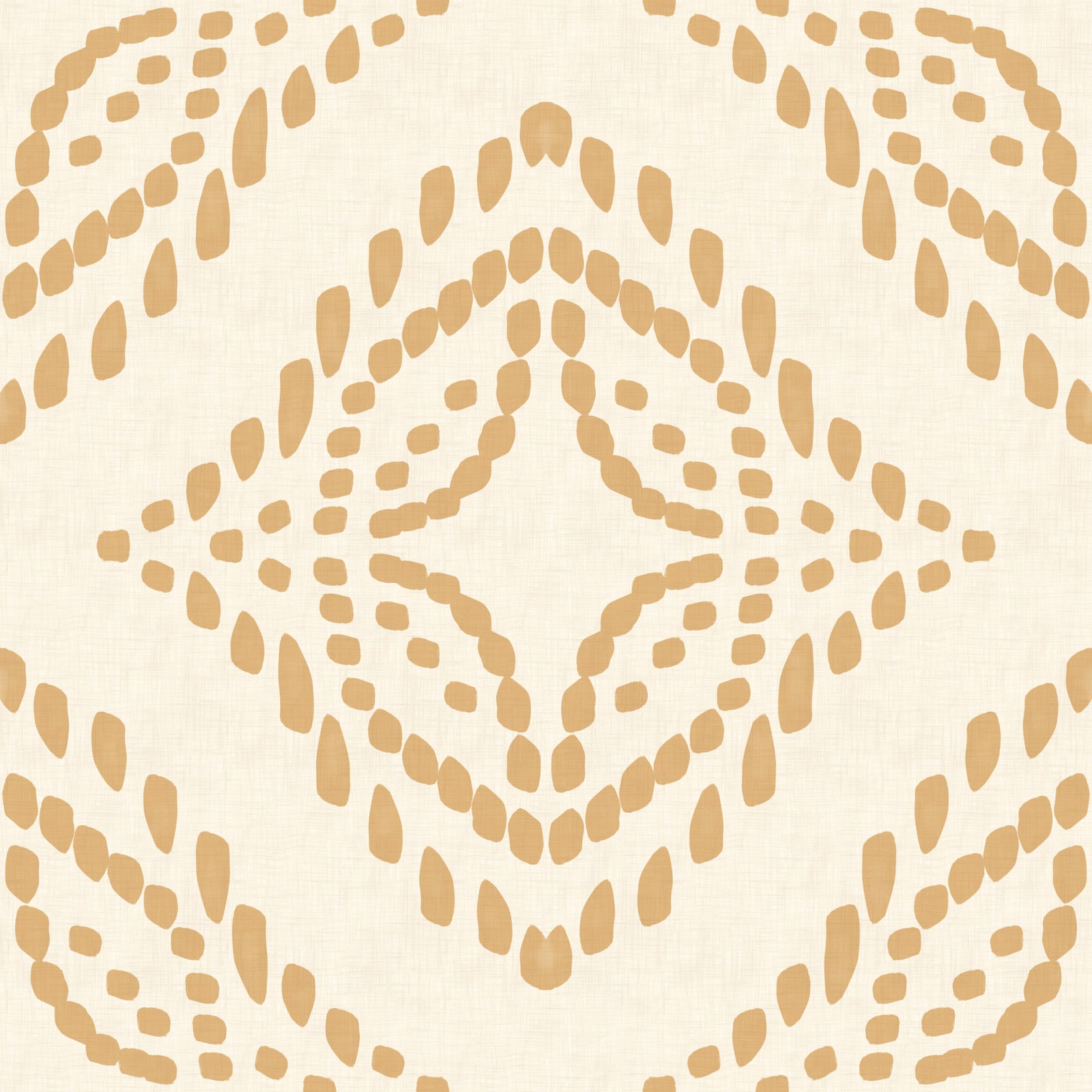 Blockdruck Ornament Sand Tapete in your room