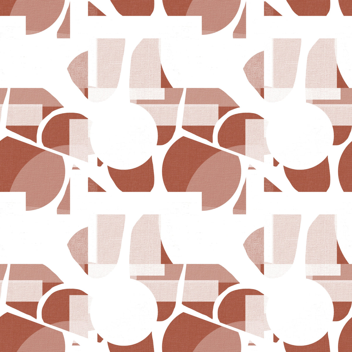 Papier peint formes en argile géométriques terracotta in your room — zoomed