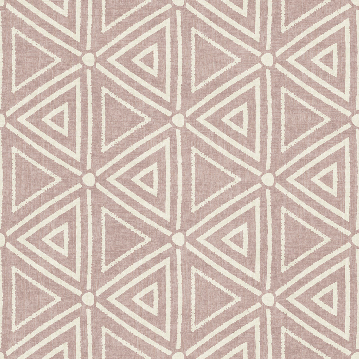 Textured Mudcloth Geometric Triangles Boho Dusty Rose Wallpaper⁠