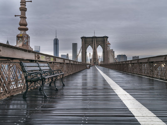 Brooklyn Bridge Serenity Vægmaleri