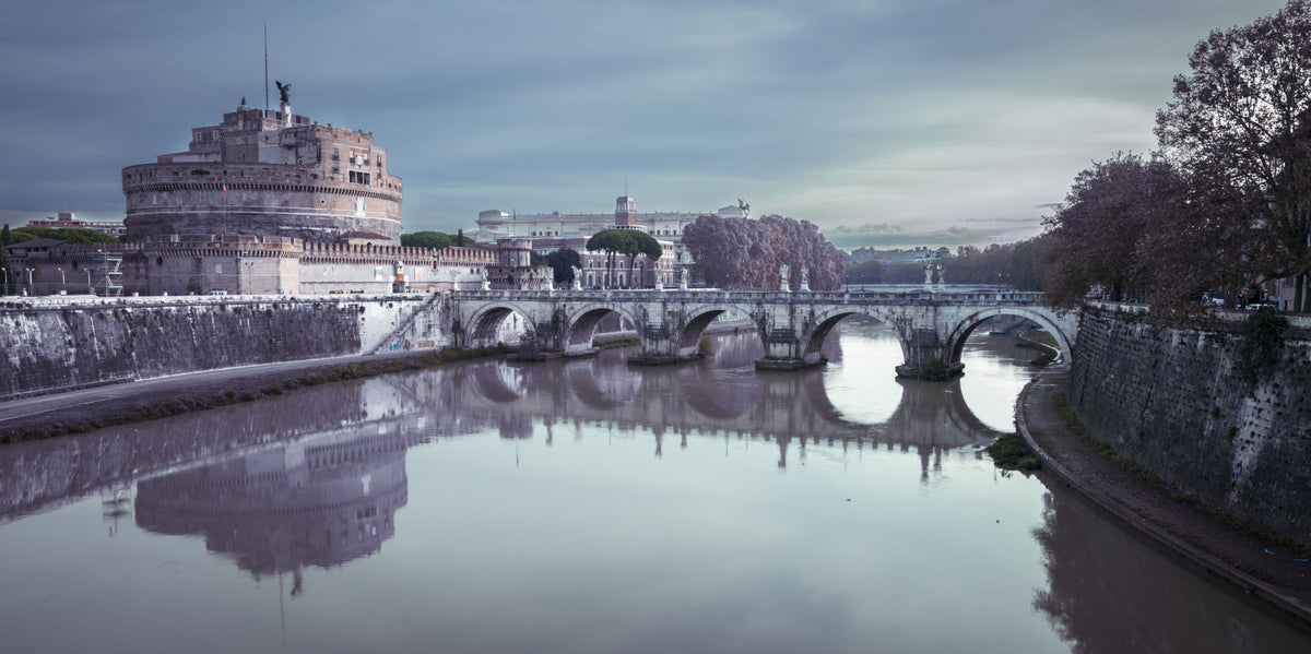 Riflesso Romano: Murale da Parete della Grandezza del Castel Sant'Angelo in your room — zoomed