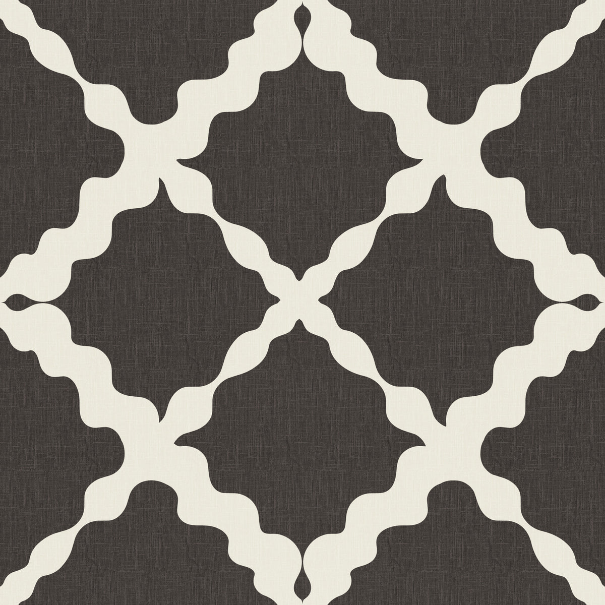 Papier peint moderne minimaliste marron géométrique à treillis texturé in your room