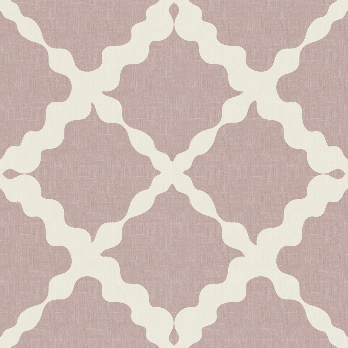 Textured Lattice Trellis Geometric Dusty Rose Minimalist Modern Wallpaper⁠