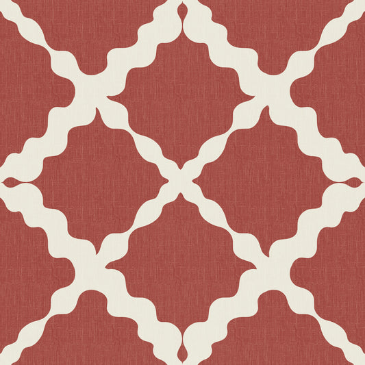 Textuur Rooster Klimrek Geometrisch Roest Minimalistisch Modern Behang