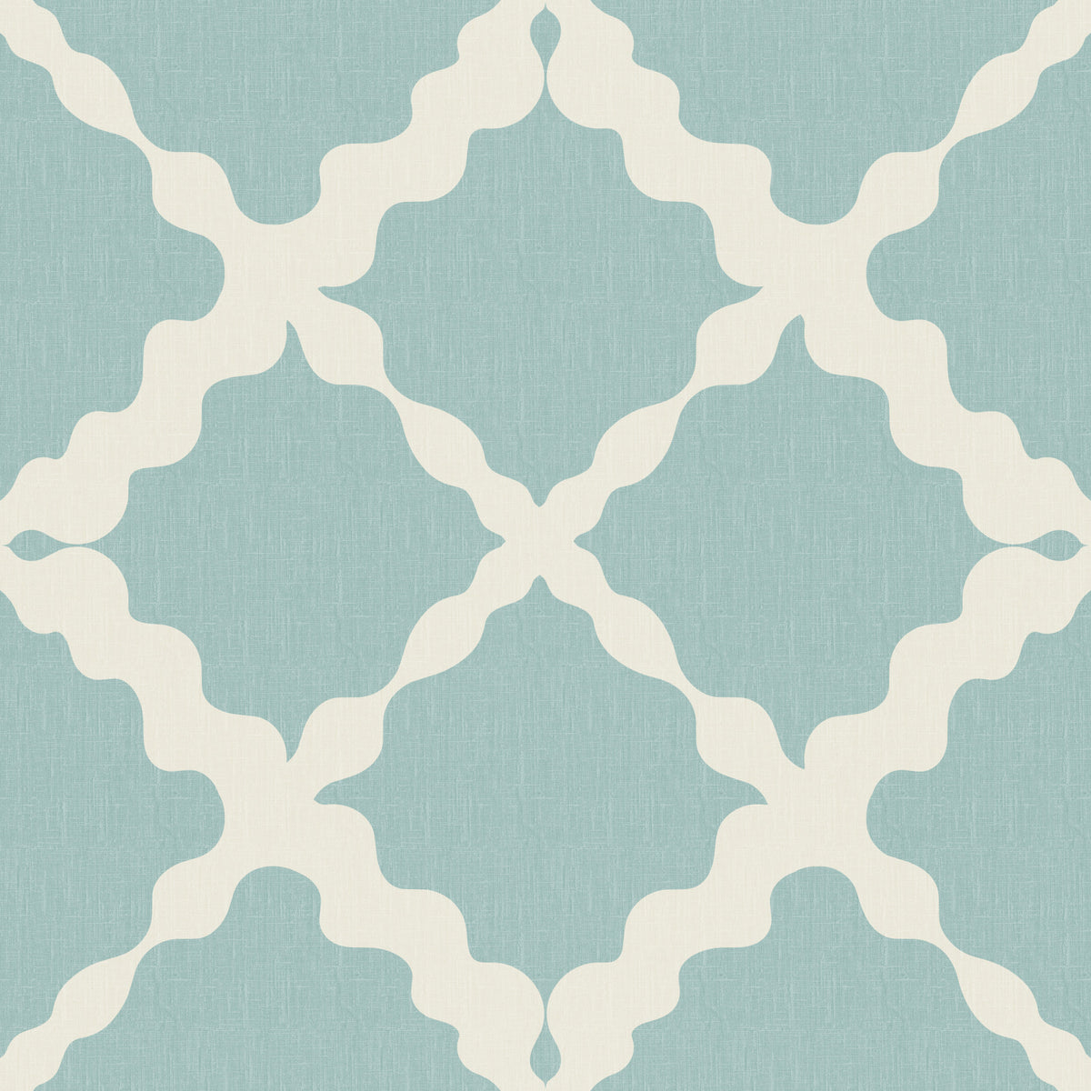 Textured Lattice Trellis Geometric Muted Blue Minimalist Modern  Wallpaper⁠