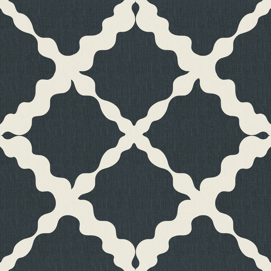 Textuur Lattice Klimrek Geometrisch Houtskool Minimalistisch Modern Behang