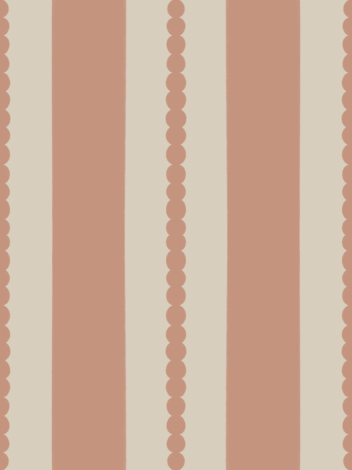 Papier peint Sables chauds & Rayures terre cuite