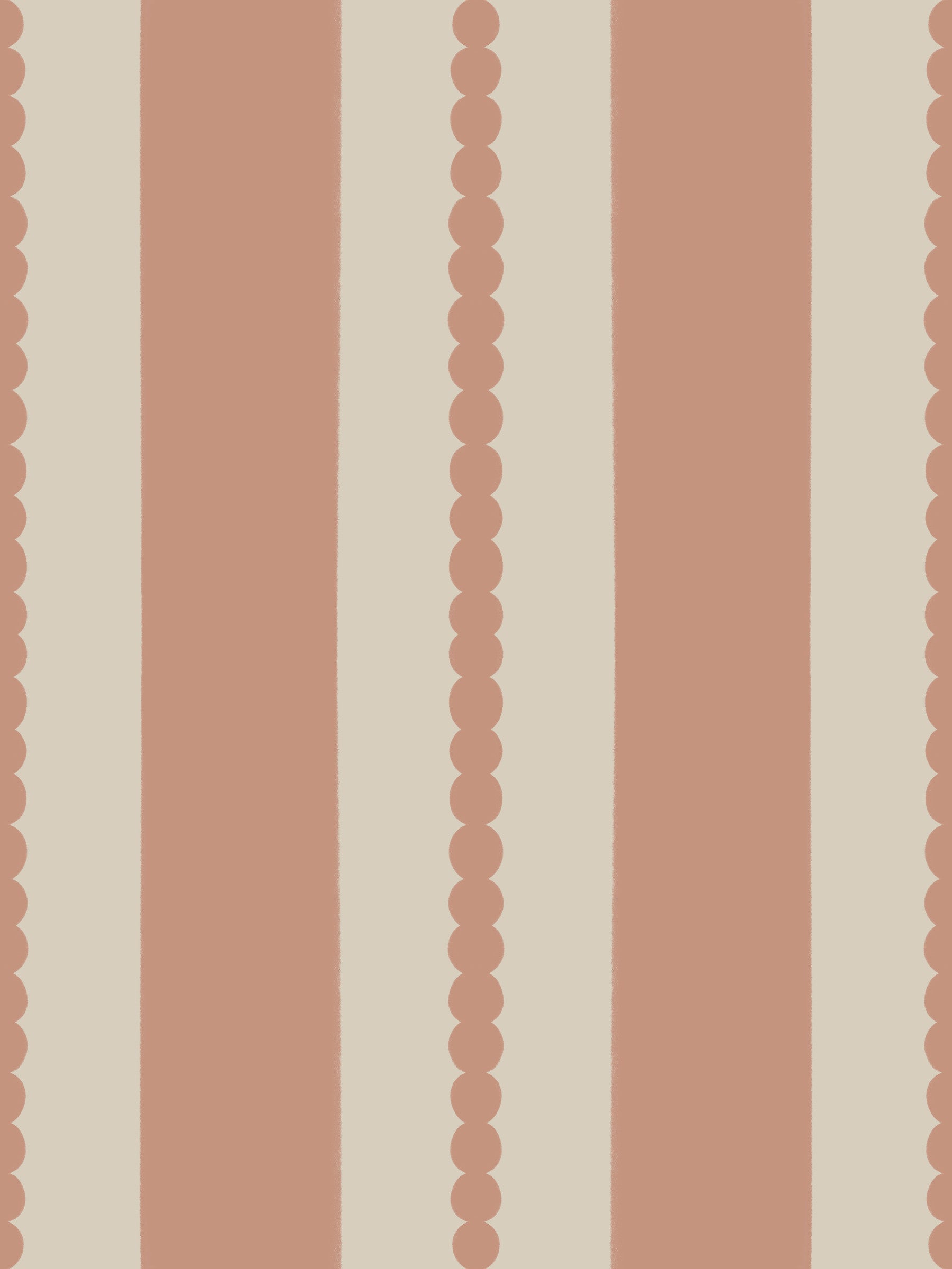 Tapete Warm Sands & Terracotta-Streifen