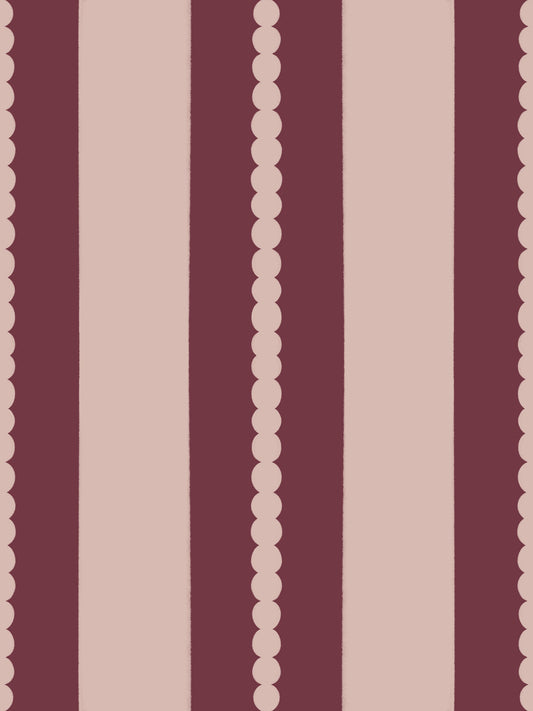 Blush & Berry Skallerandede Tapet