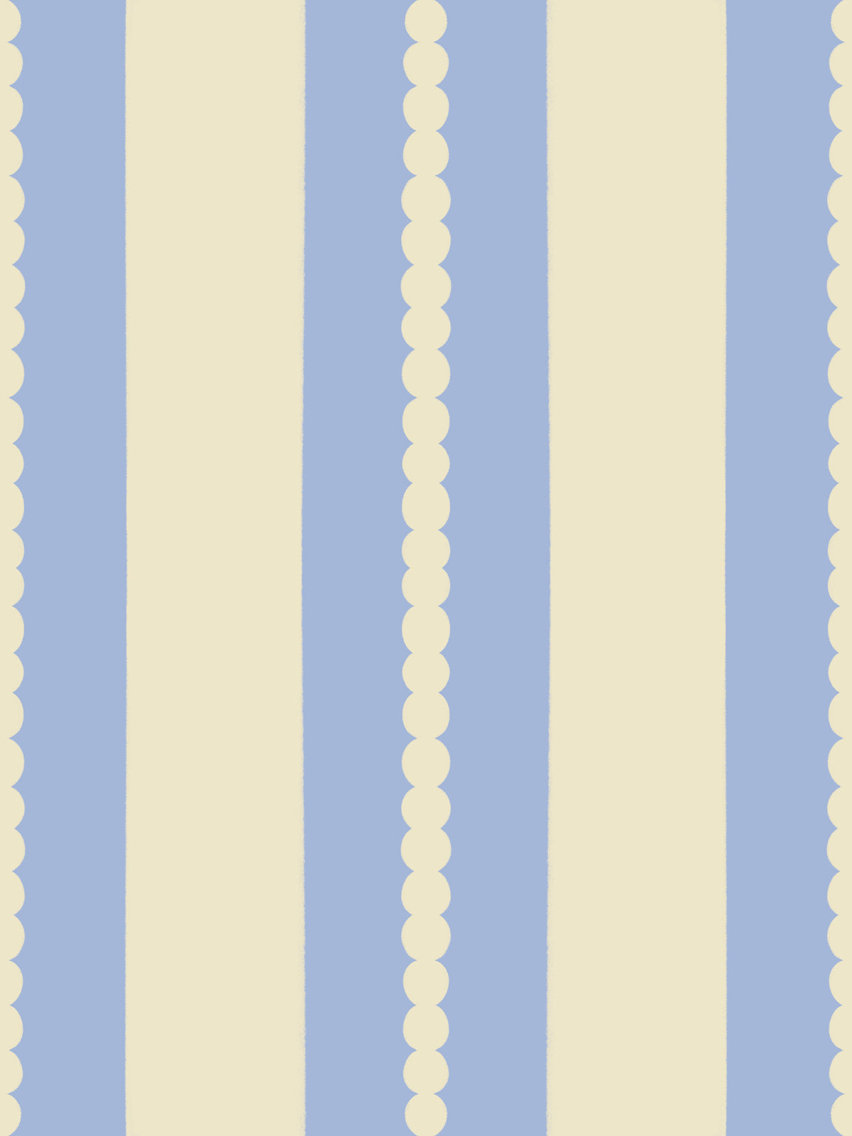 Papier peint rayures ciel festonné in your room — zoomed