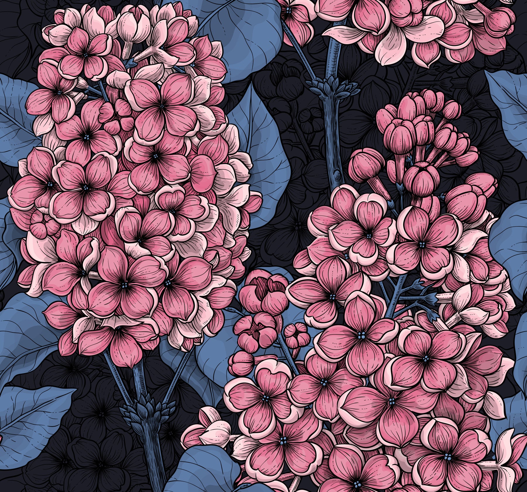 Papier peint lilas