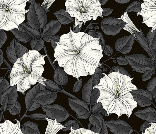 Moonflowers 2 Behang⁠