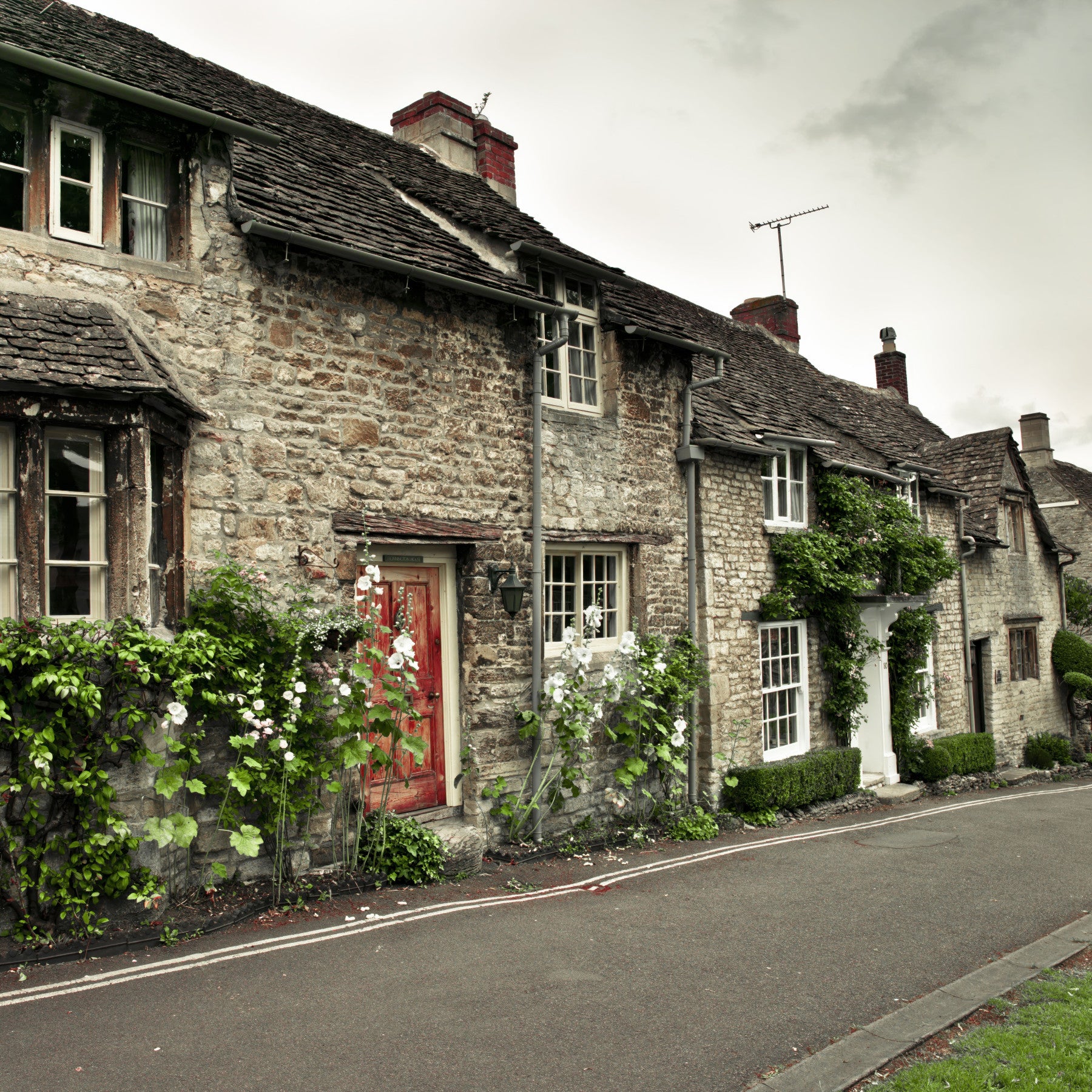 Papier peint panoramique Cottages anglais intemporels