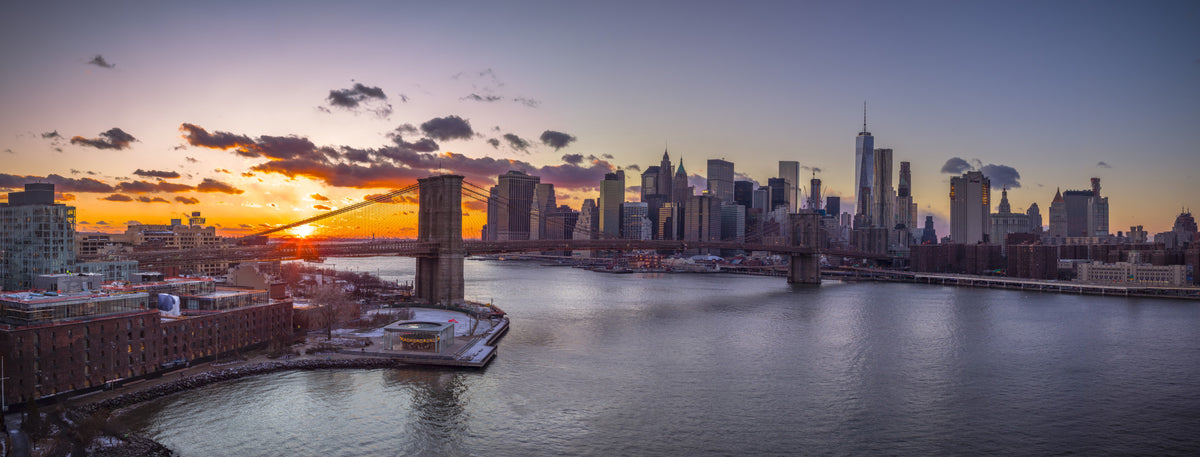 NYC Sonnenuntergang Pracht Wandbild in your room