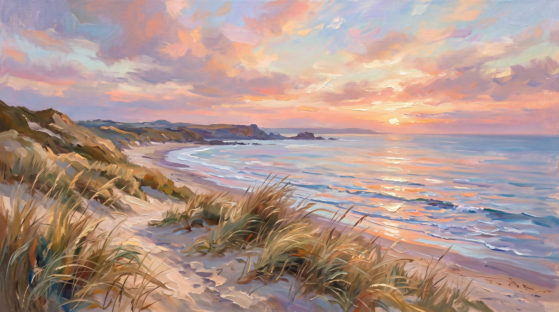 Murale da Parete Golden Hour Coastal Escape