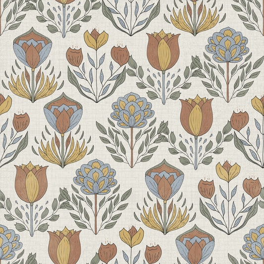 Nordic Folk Bloom Behang